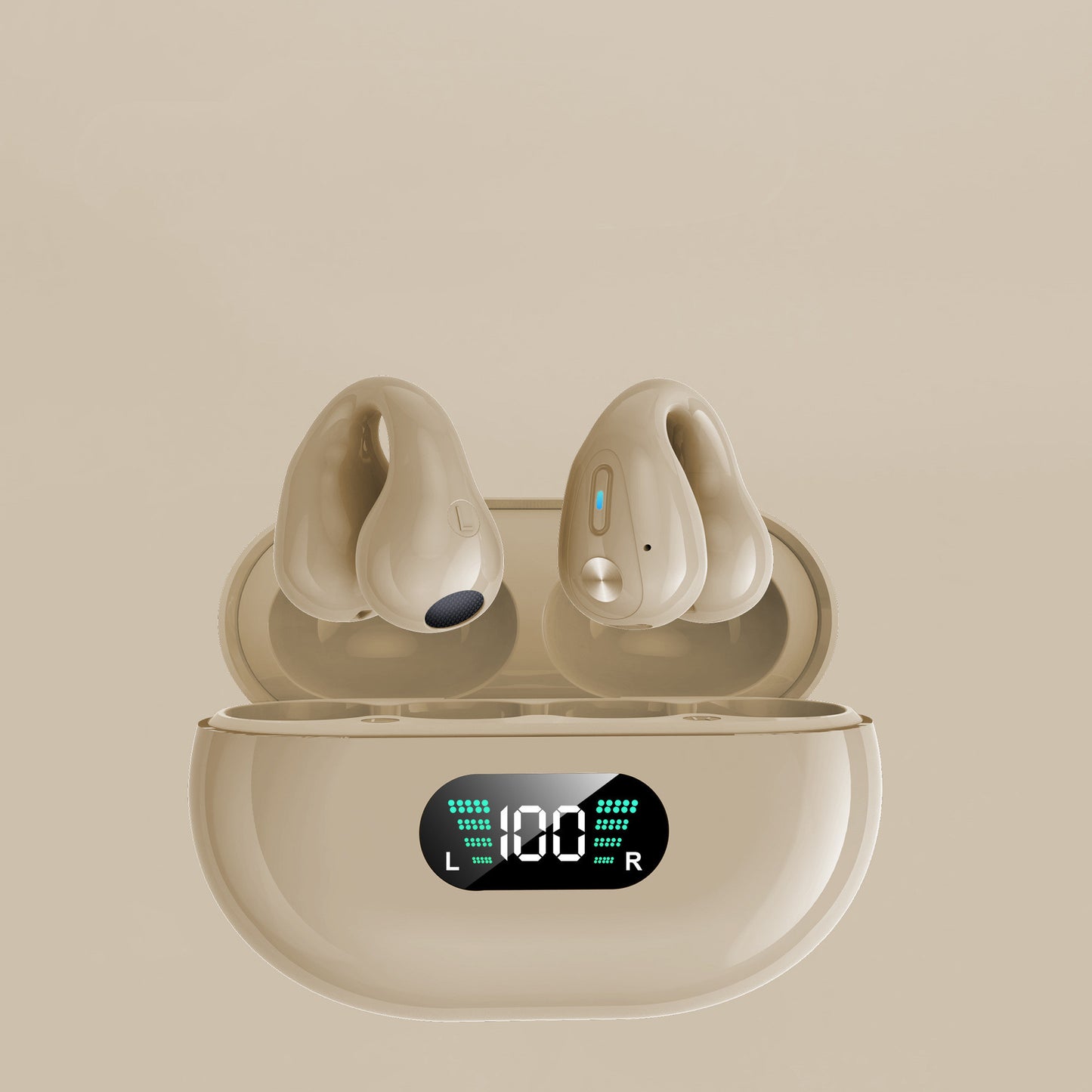 Bone Conduction TWS Bluetooth 5.3 Earbuds with Touch Control