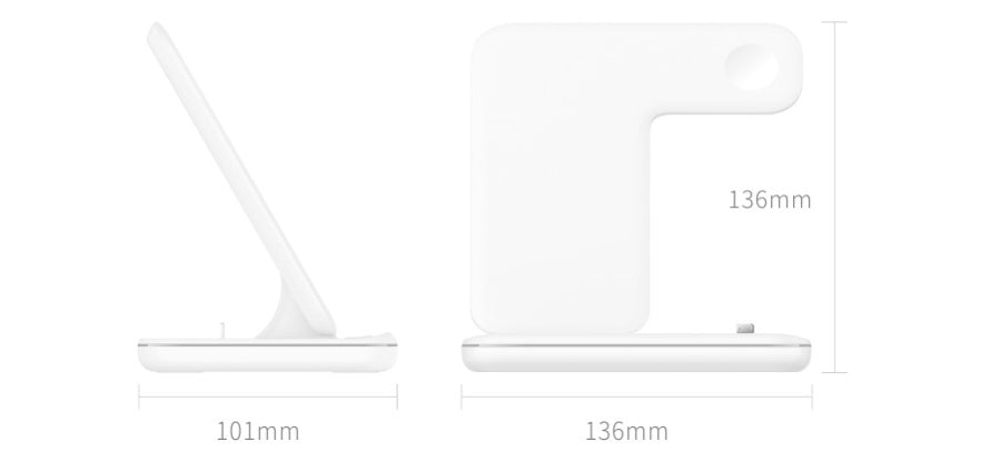 3-in-1 Wireless Charger Stand for Phone, Watch & Earphones