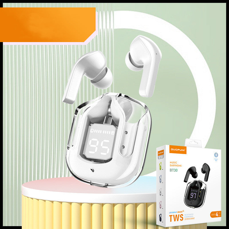 Mini Transparent Wireless Bluetooth Headset with ENC Noise Reduction