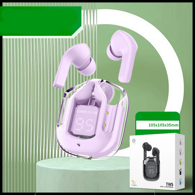 Mini Transparent Wireless Bluetooth Headset with ENC Noise Reduction