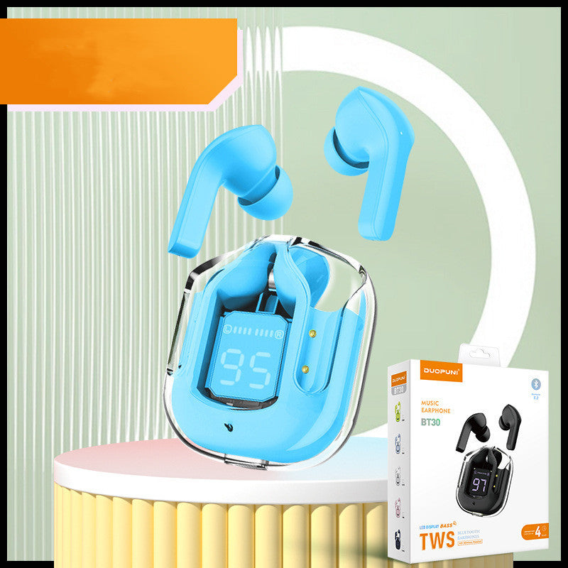 Mini Transparent Wireless Bluetooth Headset with ENC Noise Reduction