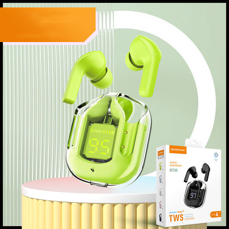 Mini Transparent Wireless Bluetooth Headset with ENC Noise Reduction
