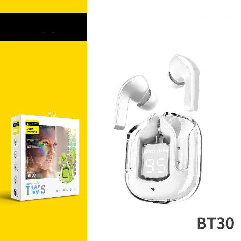 Mini Transparent Wireless Bluetooth Headset with ENC Noise Reduction