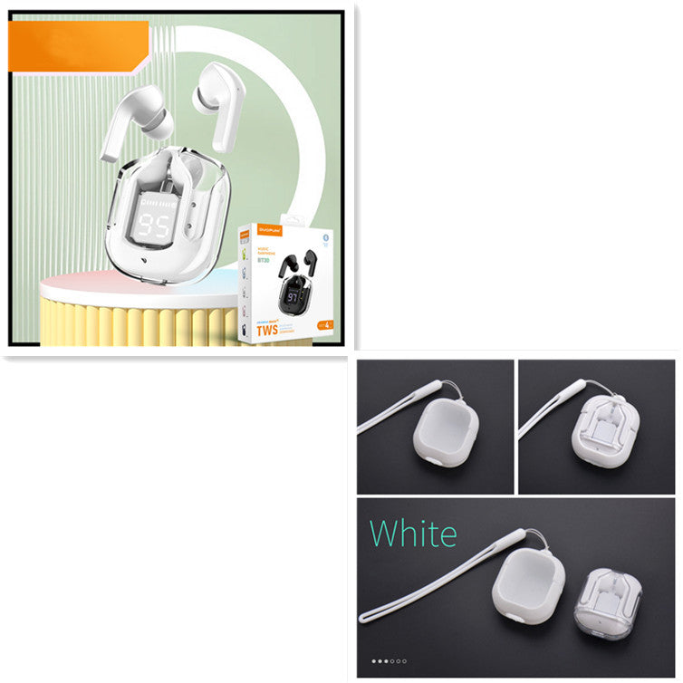 Mini Transparent Wireless Bluetooth Headset with ENC Noise Reduction