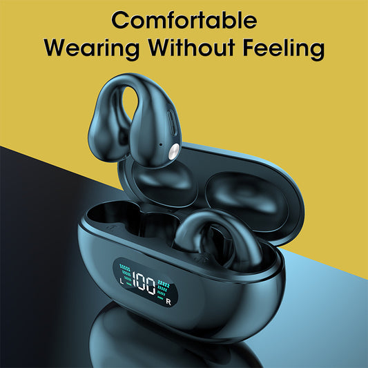 Bone Conduction TWS Bluetooth 5.3 Earbuds with Touch Control