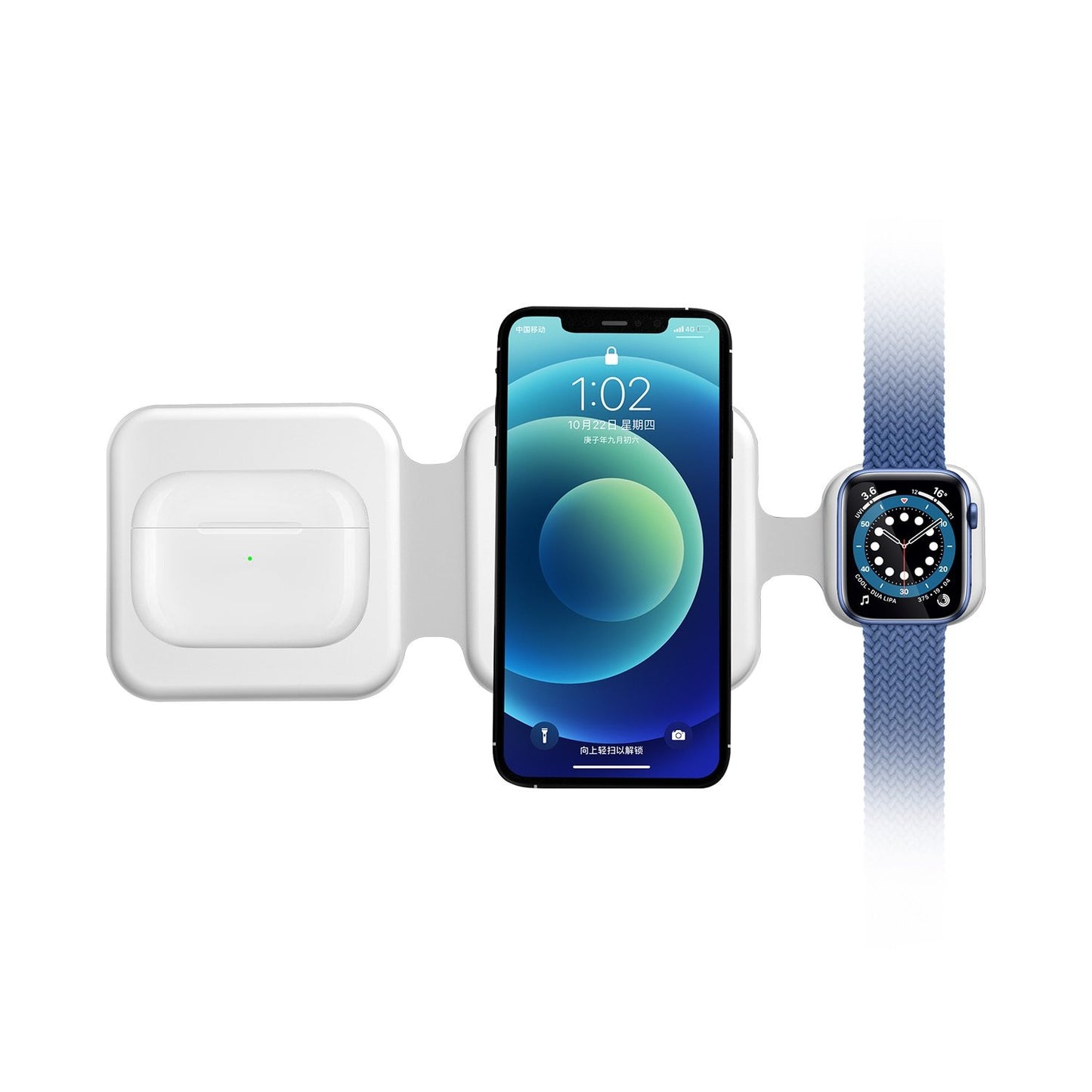 3-in-1 Magnetic Foldable Wireless Charging Station for Multi-Device