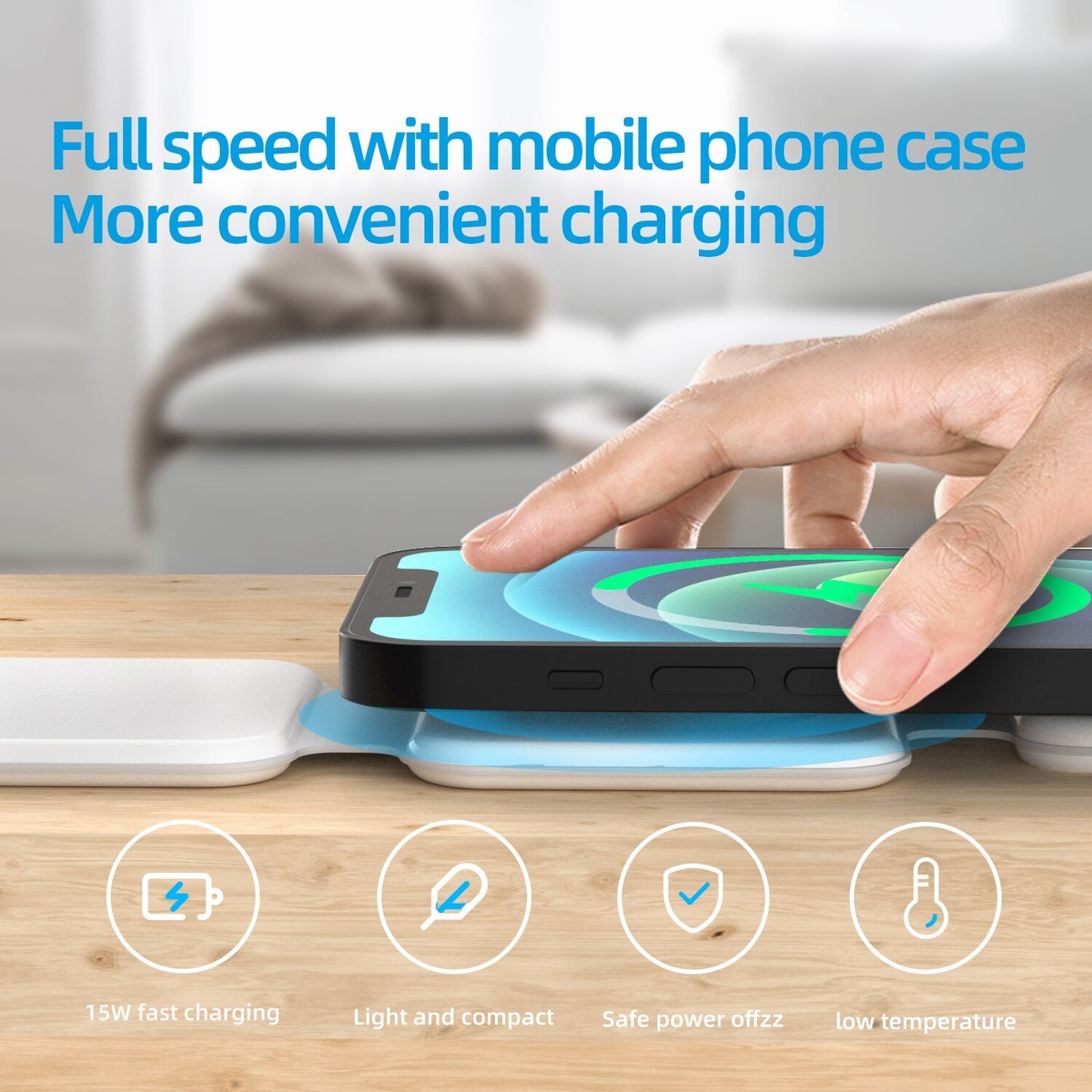 3-in-1 Magnetic Foldable Wireless Charging Station for Multi-Device